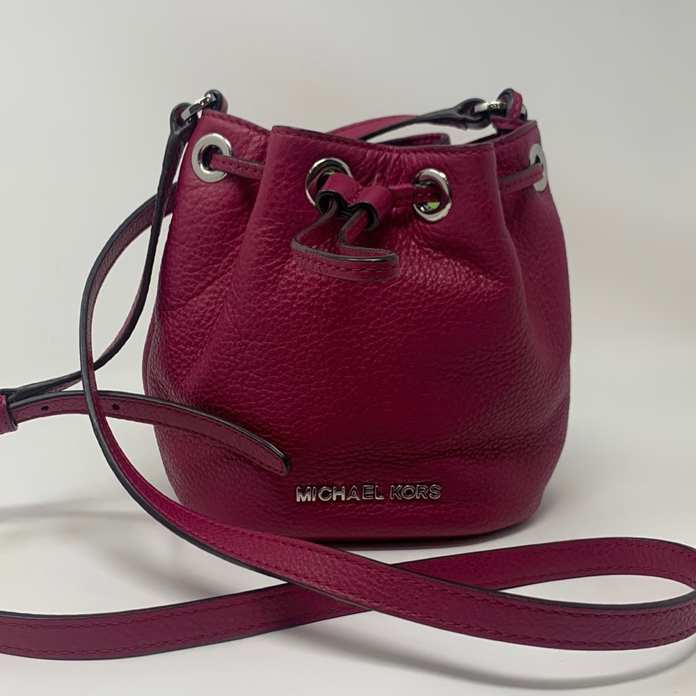 Burgundy Michael Kors Crossbody Purse